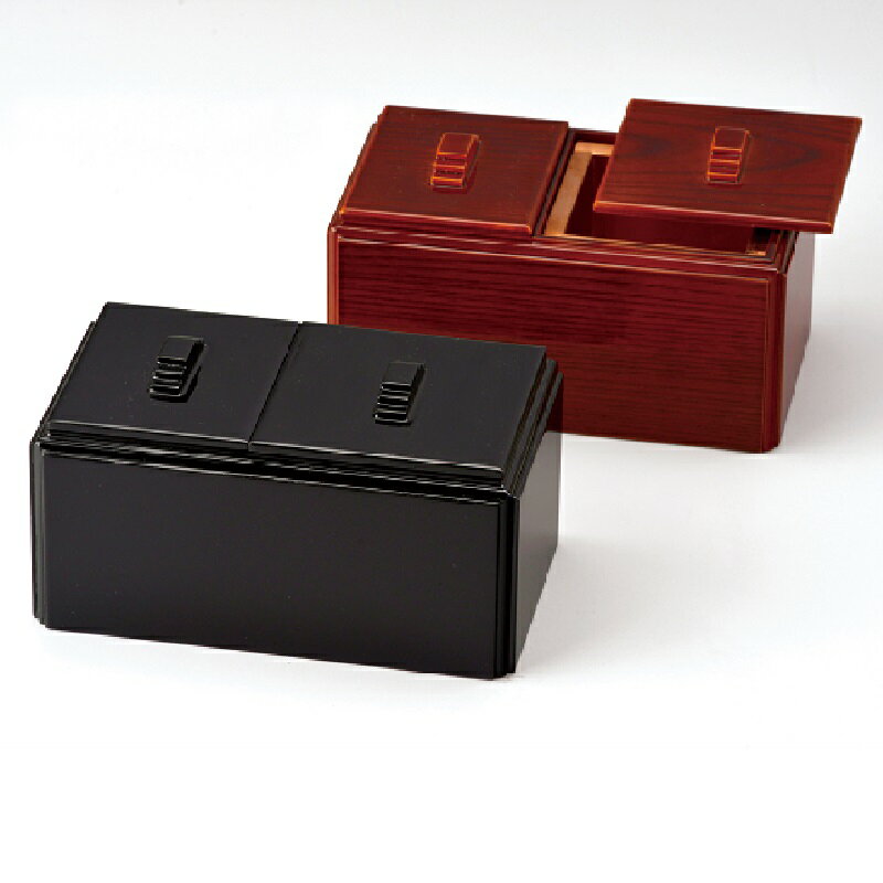 会津漆器・会津塗 角・香炉 落とし付