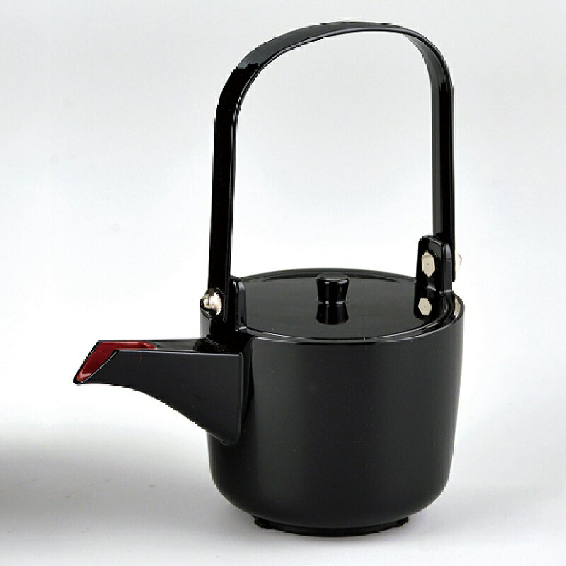 会津漆器・会津塗 黒内朱 筒型銚子