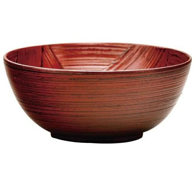 会津漆器・会津塗 根来刷毛目 大 茶漬丼（漆）