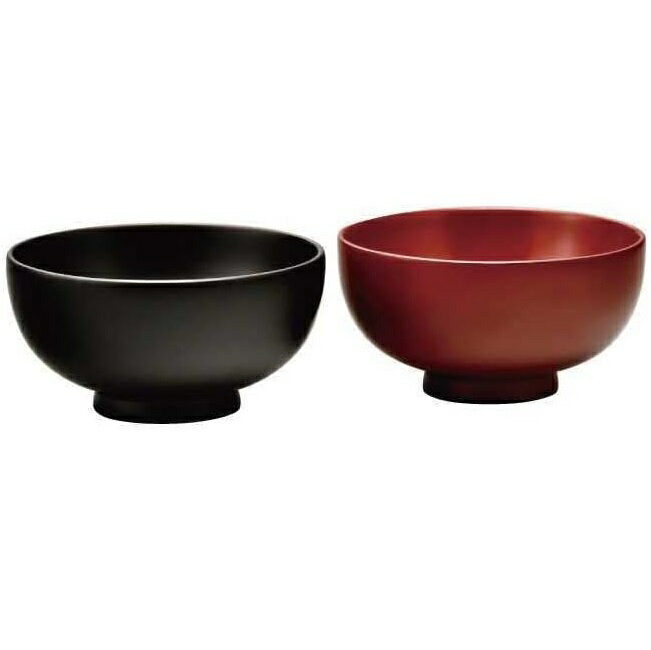 会津漆器・会津塗 溜/朱 4.0 仙才 夫婦椀（漆・手塗）