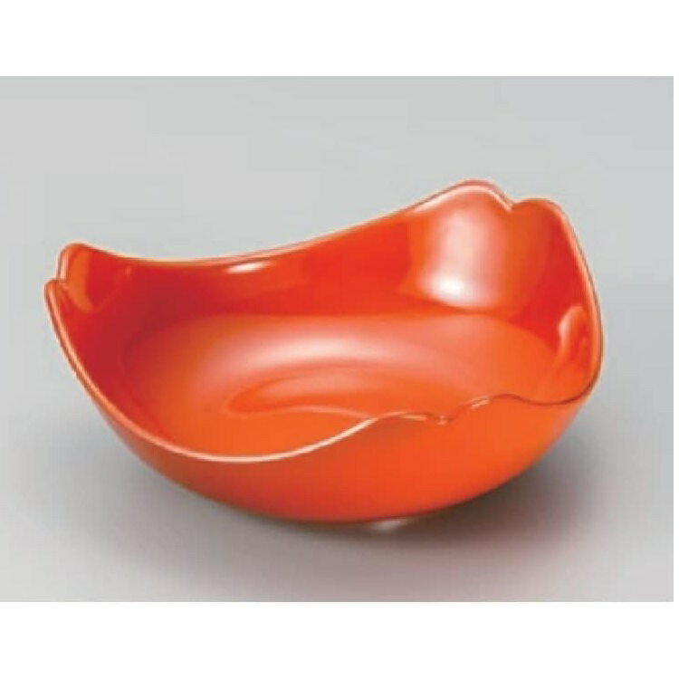 越前漆器・越前塗 漆遊館 総朱 三つ葉盛器