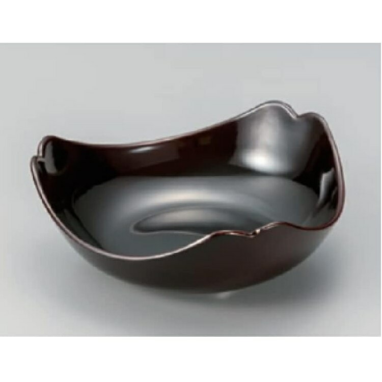 越前漆器・越前塗 漆遊館 総溜 三つ葉盛器