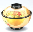越前漆器 吸物椀 雲錦柳桜(3)