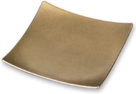 越前漆器 7.5寸耐熱弥生皿 錆び裏黒　サイズ：22.5×22.5×2.8cm