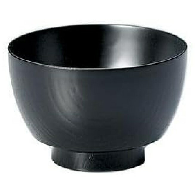 越前漆器・越前塗 雅乃 欅振袖 汁椀 黒 (伝統工芸士・梶原伸夫作)