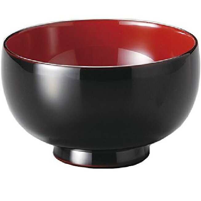 越前漆器・越前塗 雅乃 布袋汁椀 溜内黒 (伝統工芸士・梶原伸夫作)