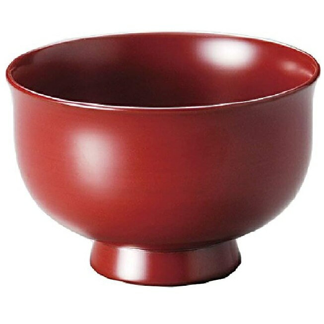 越前漆器・越前塗 雅乃 羽反り汁椀 古代朱 (伝統工芸士・梶原伸夫作)