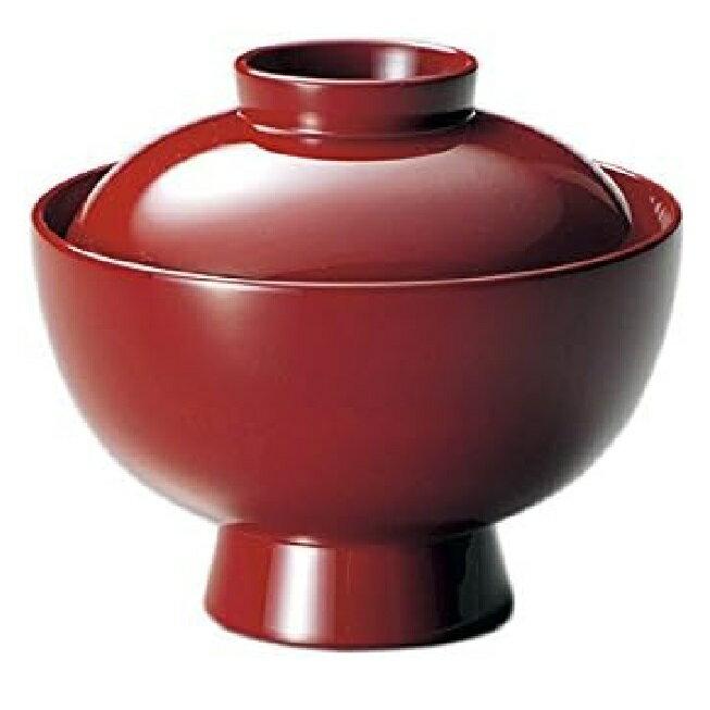 越前漆器・越前塗 雅乃 無地 雑煮椀 朱