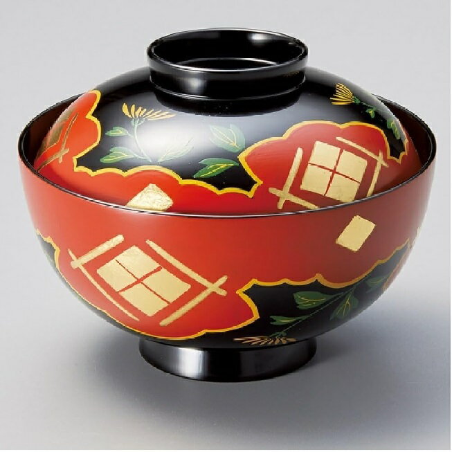 越前漆器・越前塗 雅乃 吸物椀 黒 正法寺