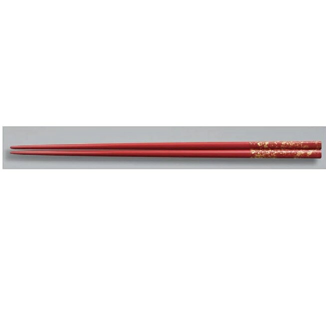 サイズ:0.8×23.0cm 材質:木製・耐熱素地 塗:MR漆塗 原産国:日本 越前漆器とは 越前漆器の歴史 越前漆器の起こりは約1500年前の昔にさかのぼり、当時の皇太子（後の継体天皇）が壊れた冠の修理を塗師に命じたことがきっかけといわれています。 塗師が修繕した冠と合わせて黒漆の椀も献上すると、皇太子はその出来栄えを大変気に入ったそうです。 そこで光沢の美しさに魅せられた皇太子が、この地域での漆器作りを奨励し現在までの越前漆器の発展につながっています。 越前漆器の特徴 堅牢、そして優美。越前漆器はその成り立ちから、頑丈なつくりでありながら視覚的な美しさも合わせてお楽しみ頂ける漆器となっています。 「花塗り」という技法も特徴で、はけの跡や埃などが残らぬよう仕上げの漆を塗り、そのまま乾燥させます。 越前漆器の生産工程 ・素地 まずは漆器の原型の制作から始まります。 丸物ならろくろで削り、角物なら裁断や組み立て、合成樹脂素材の場合は熱加工して成型されます。 ・塗り 中塗りと中塗り研ぎ、そして上塗りを繰り返します。 塗師の技によって均一の厚さ・そして魅力的な光沢が生み出されます。 合成樹脂の場合はスプレーによって塗りが行われるものもあります。 ・加飾 蒔絵師・沈金師が漆器に絵や紋様を加えます。 蒔絵は漆で描いた絵に金粉を蒔きつけることで描き、沈金はノミで削った溝に漆を入れ金粉を入れることで描きます。 蒔絵・沈金の導入 明治時代までは「片山椀」という堅牢かつシンプルな漆器が製造されていました。 徐々に新たな技術が導入されるようになり、京都から「蒔絵」、輪島から「沈金」の技術が取り入れられたことで、越前漆器は絢爛豪華なデザイン性も併せ持つようになります。 業務用漆器として 明治時代半ばに入ると、椀類だけでなく、重箱や盆、花器などといった多彩な商品ラインナップが展開されていきます。 生産エリアも広がり、業務用漆器としても発展しました。 現在では全国でもシェア率8割を超えるまでに成長しています。 様々な使用用途 ちょっとした遊び心をかたちにして暮らしに彩りを添えたいとき、特別な日をもっと輝かせたいとき、集まったみんなの気持ちをいっそう引き立たせたいとき…。 越前漆器産地では、暮らしの中のいろいろな場面で漆器が活躍しています。 身近に漆器のある暮らしの楽しさ、味わい深さをみんなが知っているからです。 普段使いにも、トクベツな日にも。是非お手にとってみてください。 お正月などの季節行事に 出産祝い・結婚祝いなどの贈答品に イベントでの雰囲気づくりに 普段使い用に 海外の方へのお土産に