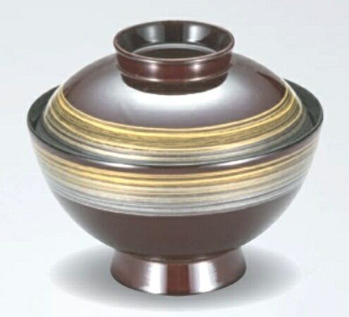 With Lid - 越前漆器　耐熱椎形吸物椀　φ11.0×9.4cm　約290ml　食洗器OK
