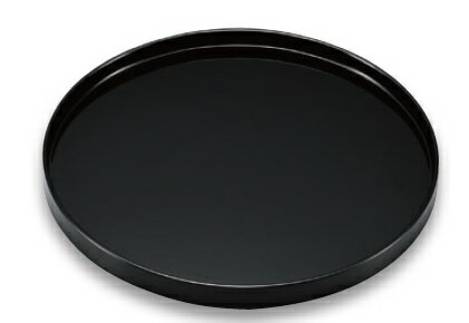 楽天七to八-Seven to eight-越前漆器　黒　9.0　丸盆　φ27.5×2cm