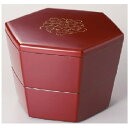 越前漆器・越前塗 雅乃 二段重 沈金桜亀甲入子 (伝統工芸士 山本勝作) (古代朱)