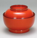 越前漆器 総朱天黒 50菓子椀 φ15.2×11.5cm(越前漆器 お好み椀 お雑煮椀 煮物椀 お椀 沈金 若松 見返し付 おわん越前塗り ギフト・内祝い・成人...