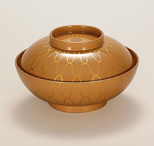 楽天七to八-Seven to eight-越前漆器　総白　金網目　4.5寸平丸椀　φ13.4×7.8cm　約340ml