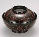 越前漆器　吉野絵　4.5寸木目煮物椀　φ13.5×9.7cm　約540ml