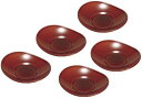 越前漆器 春慶雅小判茶托 5個セット 13.5×9.3×2.1cm