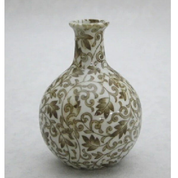 美濃焼 花とっくり flowerbottle 一輪挿し さび蔦 sizeL