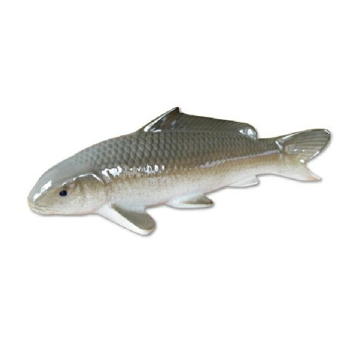 有田焼 かわいい置物 鯉（茶） 30cm置物