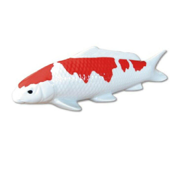 Rakuten - 有田焼 かわいい置物 鯉（紅白） 30cm置物