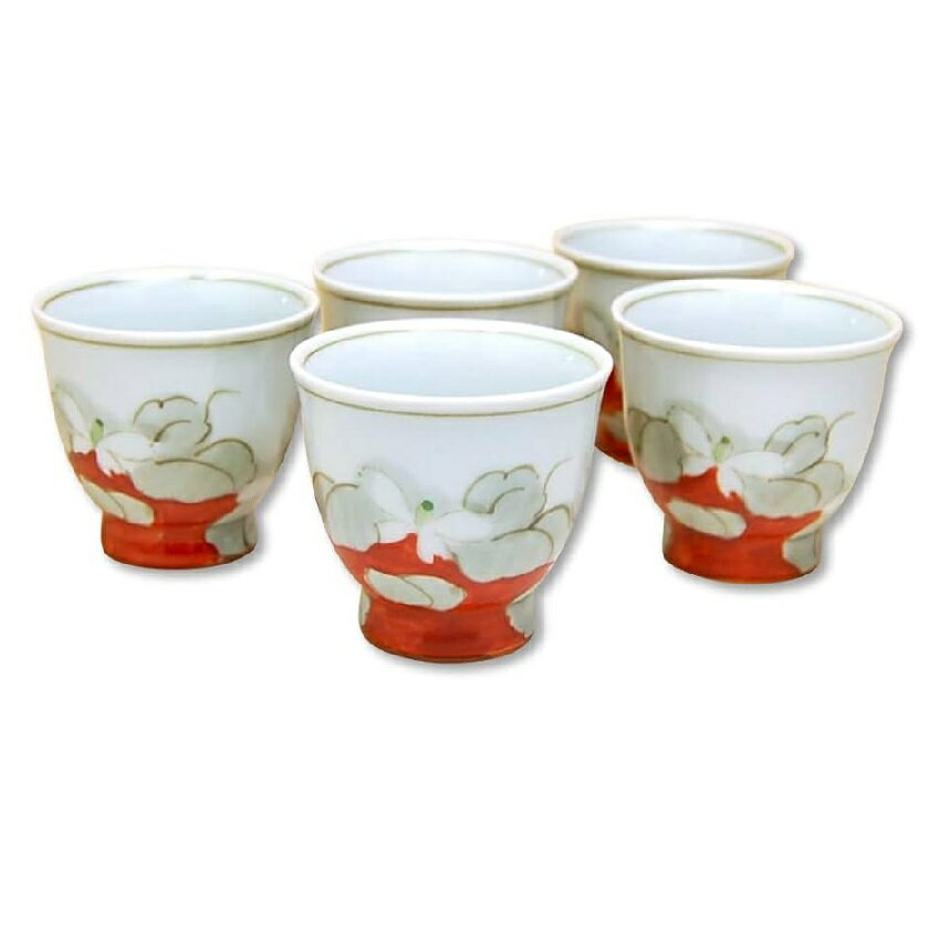 有田・波佐見焼 花ごころ 煎茶 （5客組）