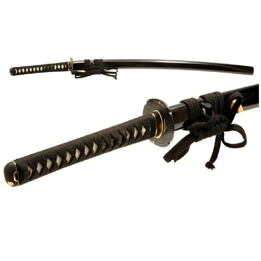 サイズ：全長：106cm、刃渡：74cm、柄長：26cm・ 総重量：1,150g、鞘払い：920g 素材：刀身：超硬質軽量合金、柄下地：朴木、柄糸：綿糸(黒)、鍔：鉄製、緑頭：真鍮製、目貫：真鍮製 仕様：刀文：妙法村正写し刃文、鞘塗：黒呂塗...