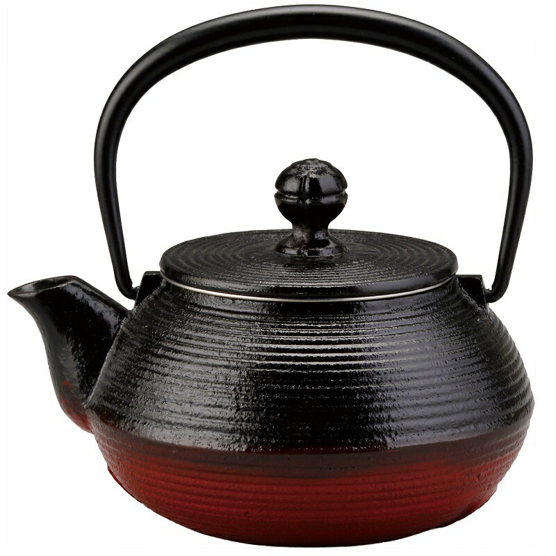 会津漆器・会津塗 黒ぼかし 線引急須 (漆・手塗)