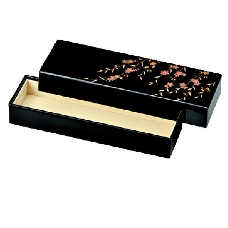 会津漆器・会津塗 小物入 さくら 内布貼り (黒)