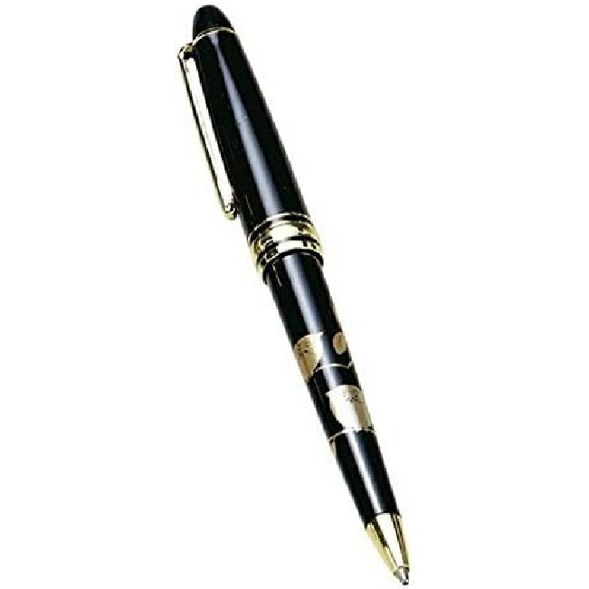 会津漆器・会津塗 黒 クラシック 漆芸ボールペン ふくろう