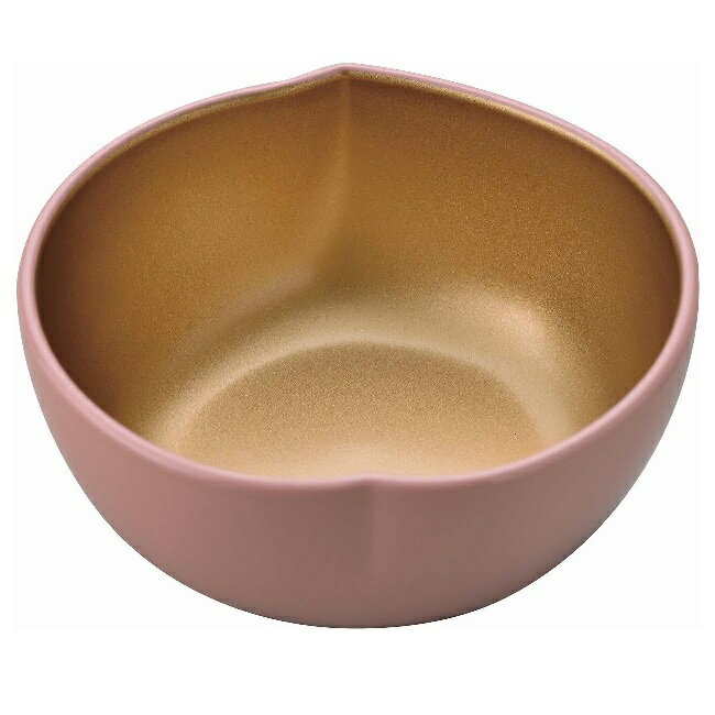 会津漆器・会津塗 桃小鉢 ピンク内金