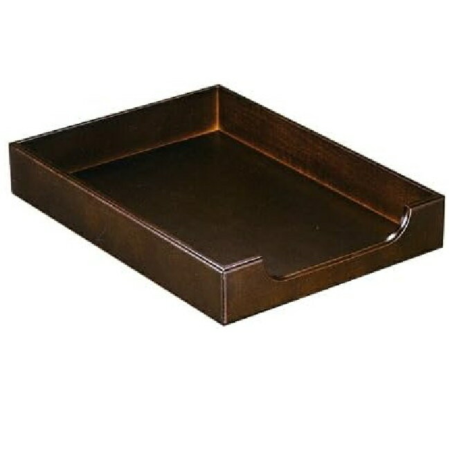 会津漆器・会津塗 木製 プレジデント A4版レタートレー(1段)