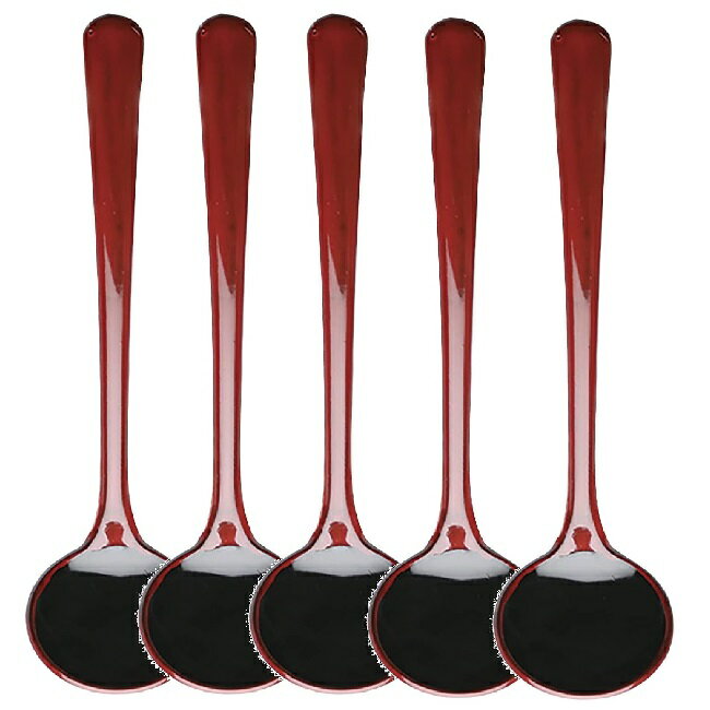 Rakuten - 会津漆器・会津塗 シュガ―スプーン（小） (5本組)
