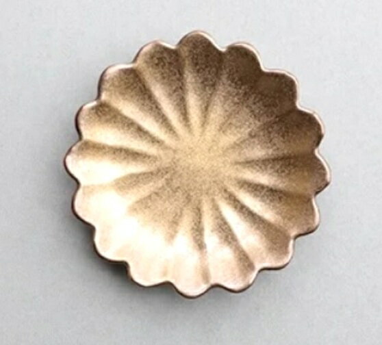 有田焼　金塗/銀塗 七宝菊型小皿揃（5枚組）Φ9.6×H1.8cm