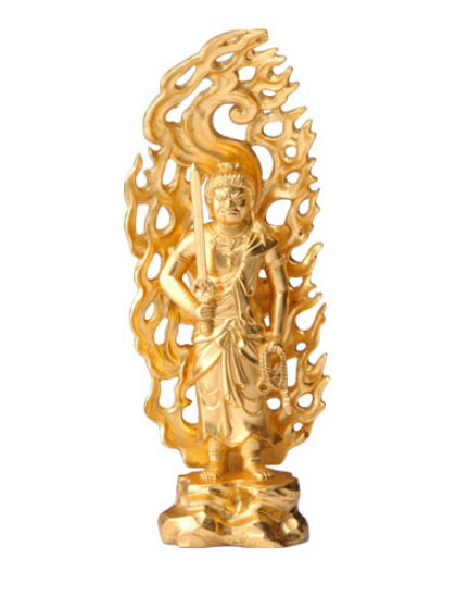 金箔仕様高さ約15cm　不動明王(とり年生まれのお守り本尊）のサムネイル