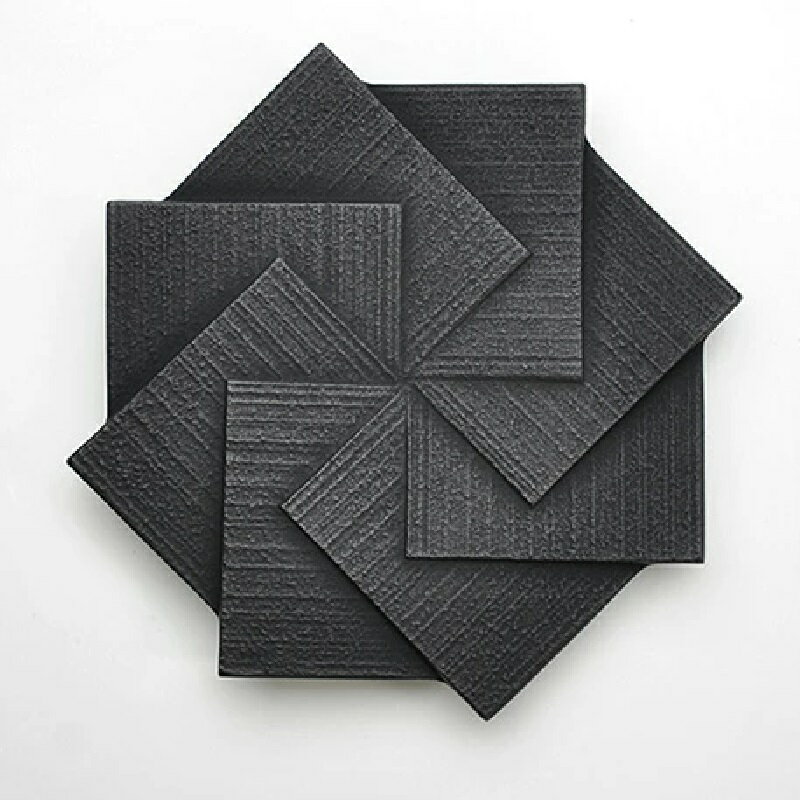 南部鉄器・鍋敷・瓶敷 トリベット風車 KAZAGURUMA ブラック