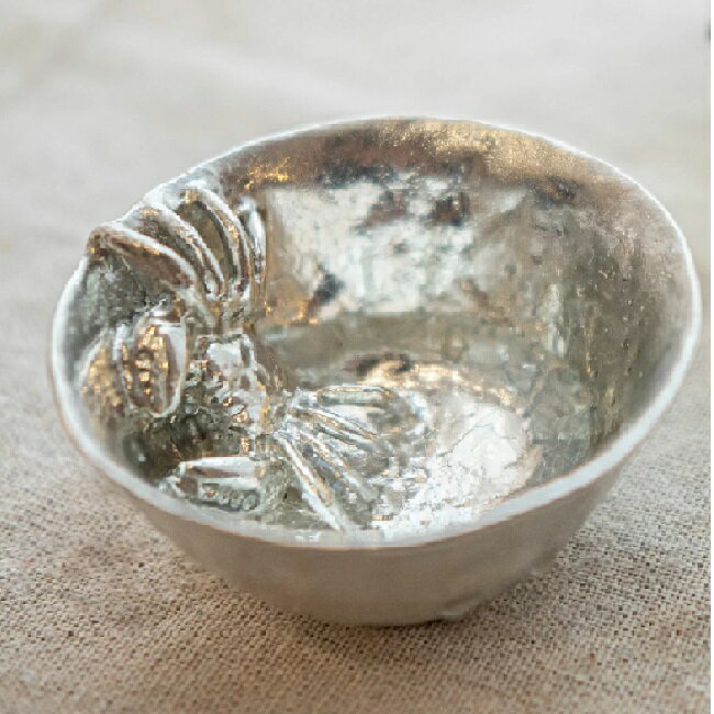 高岡錫器 酒錫器 ぐい呑み 蟹