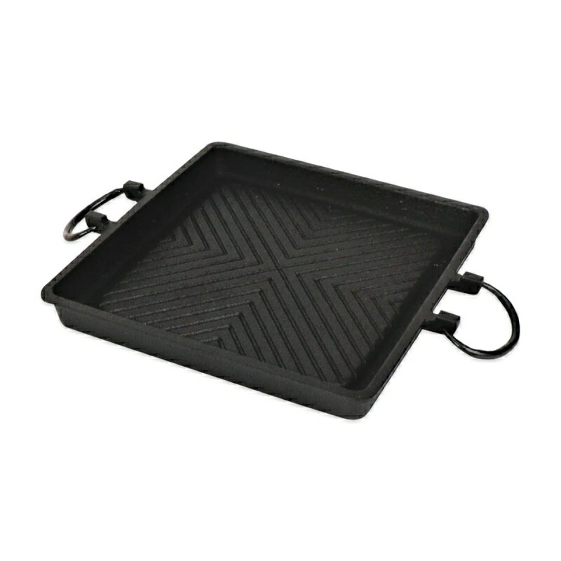 Ih Incompatible - 南部鉄器・グリルパン 焼き肉プレート 角型