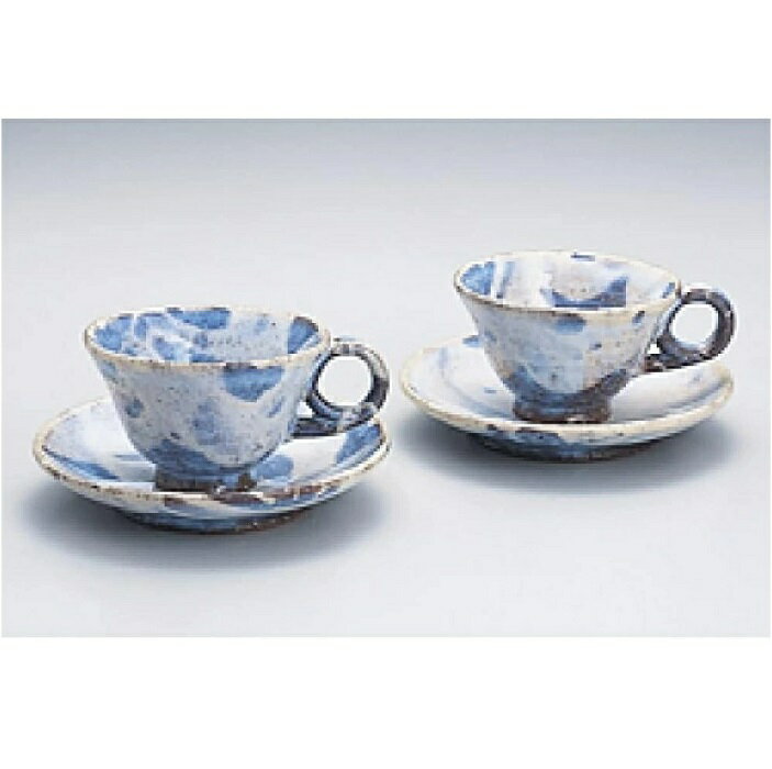 萩焼 服部天龍 彩紫 ペア 珈琲・200ml