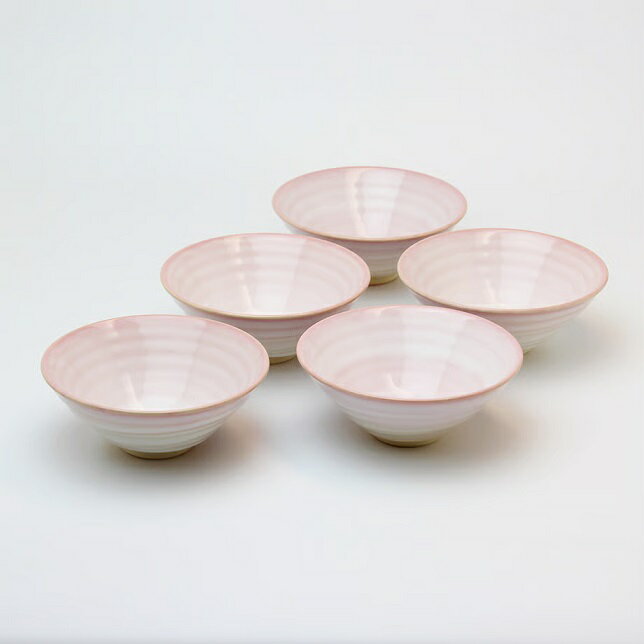 萩焼 椿秀窯 つぼみ 平小鉢揃 約φ11.5×H4.5cm×5客