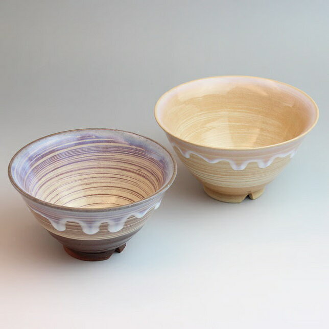 萩焼 椿秀窯 萩の雫 しずく・そら 飯茶碗ペア