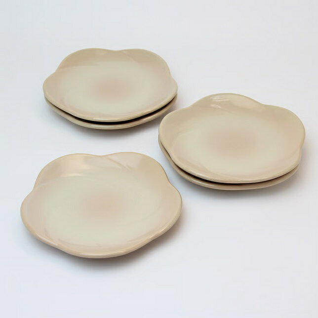 萩焼椿秀窯梅皿揃