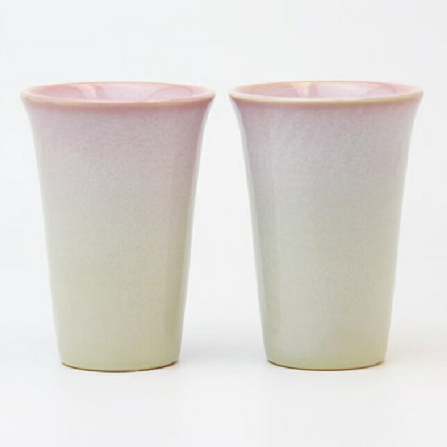 Rakuten - 萩焼 椿秀窯 つぼみ桜 フリーカップペア（240ml）×2客