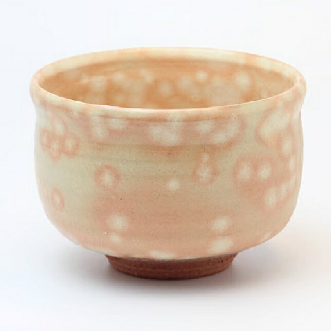 萩焼 椿秀窯 彩土抹茶碗楽型