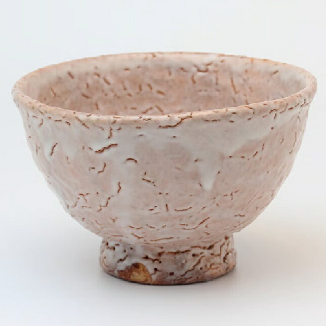 萩焼 椿秀窯 中原 國輔作 抹茶碗 鬼萩井戸型