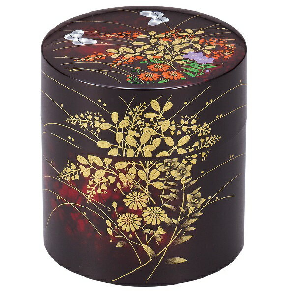 山中漆器 山中塗 茶筒 みやび野