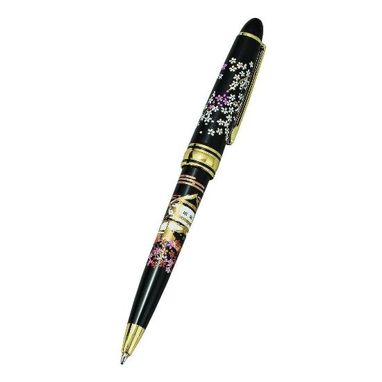 Rakuten - 山中漆器　漆芸ボールペン 石川門ブラック＜ギフト　プレゼント　父の日　誕生日　敬老の日　お祝い　お返し　記念品　海外土産＞