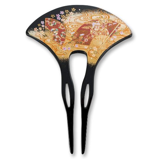 日本製　山中漆器　漆芸かんざし京雅(B)