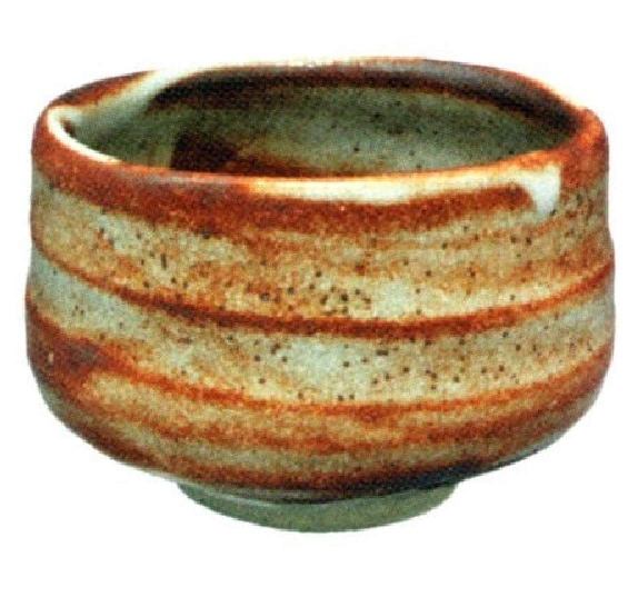 美濃焼　抹茶碗　ねずみ志野　径12×8