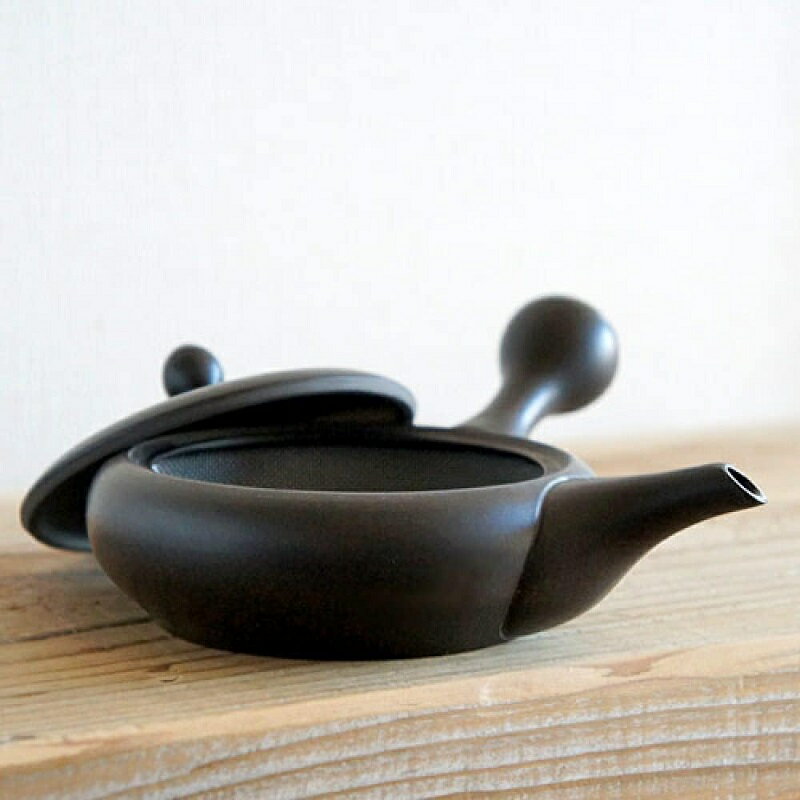 Other - 常滑焼 黒泥急須「大平丸」180ml (帯網茶こし)