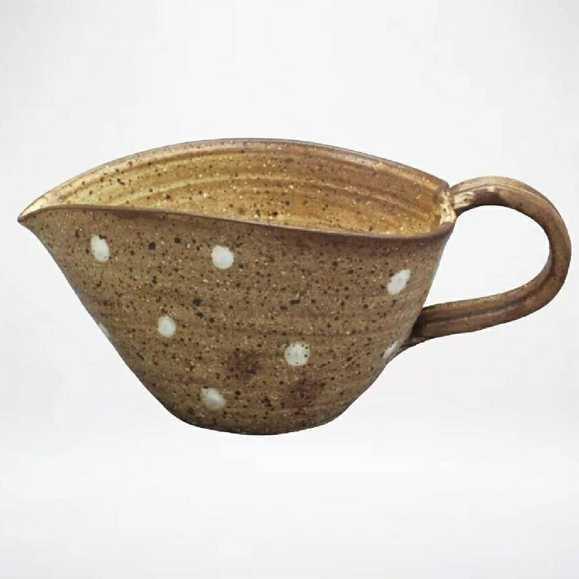 常滑焼 湯冷まし 焜清作「伊羅保ドット」250ml 美味しいお茶を淹れる必須アイテム！